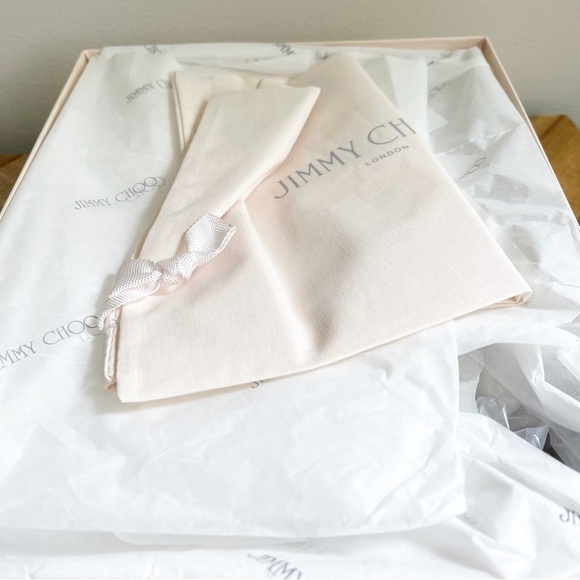 Jimmy Choo Taliah Pave Crystal Peep Toe Heels - Picture 5 of 11